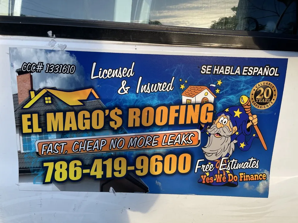 Slide of El Mago's Roofing
