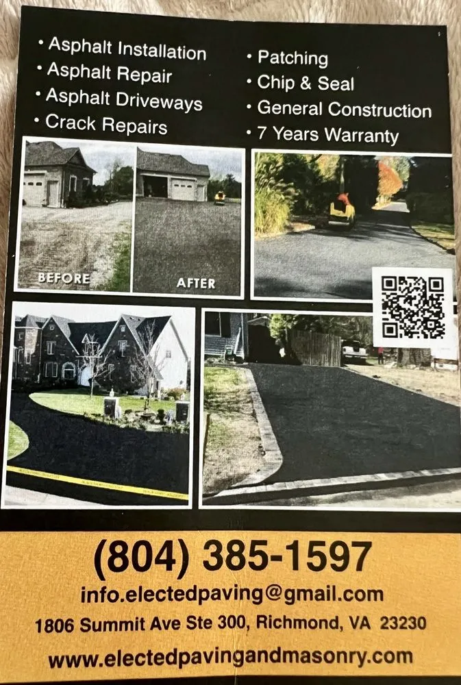 Slide of Elected Paving & Masonry