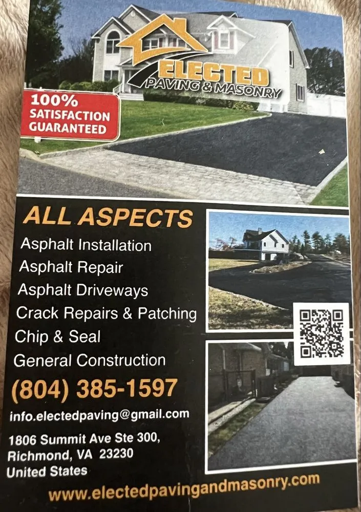 Slide of Elected Paving & Masonry