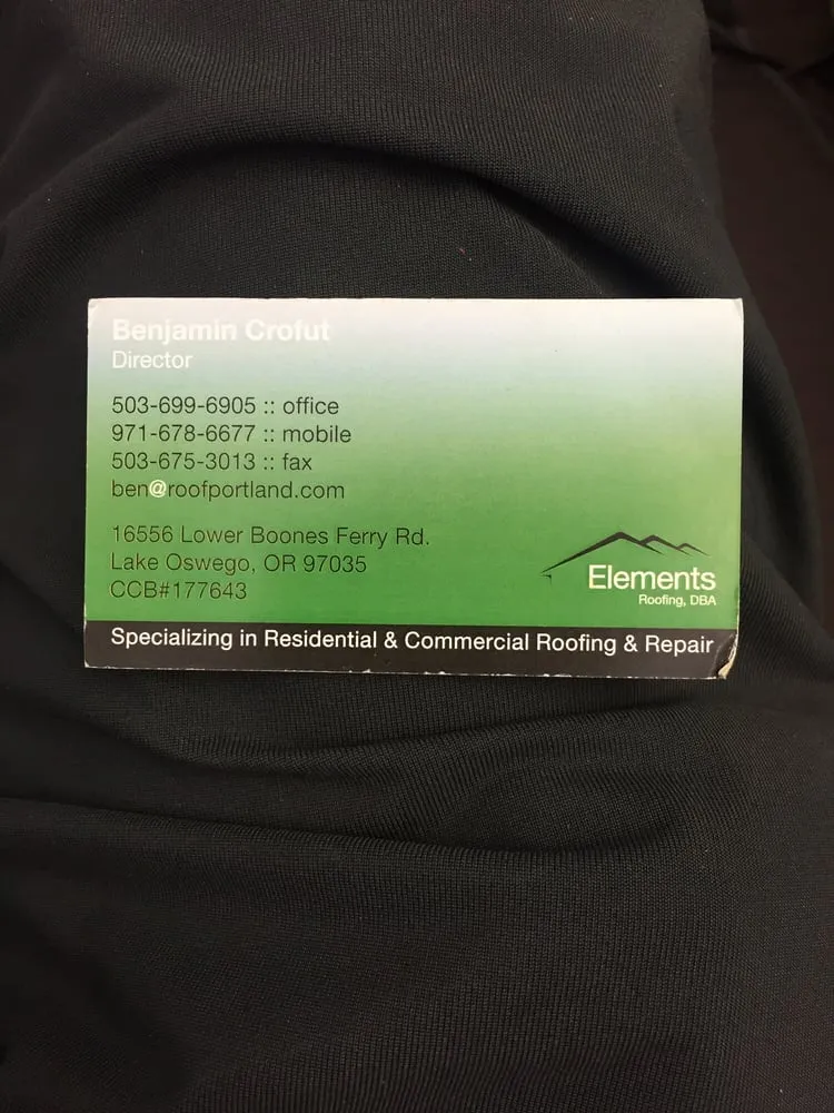Slide of Elements Roofing
