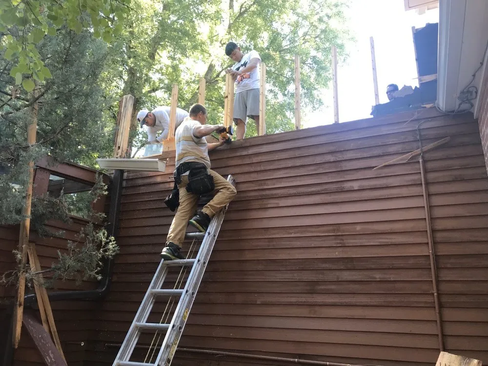 Emergency storm damage roof repair in Kittredge Co, CO by Elevated Roofing & Exteriors