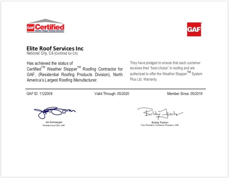 Slide of Elite Roof Services