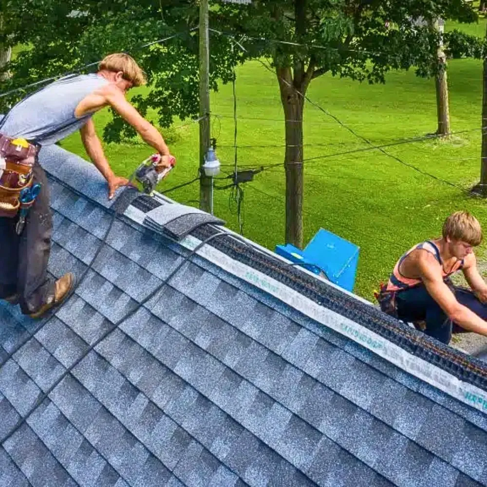 Slide of Elmer's Roofing