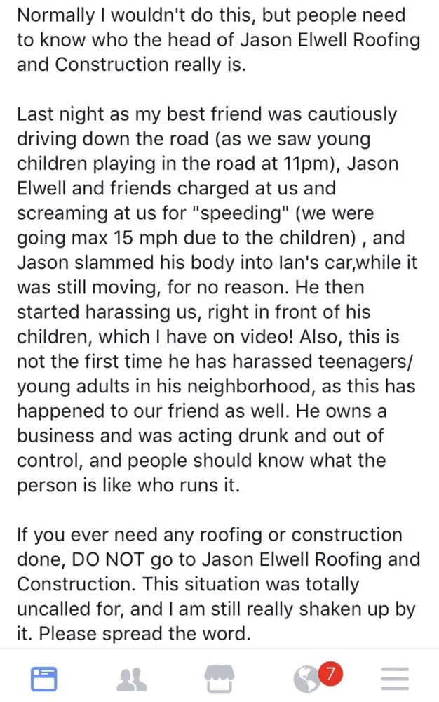 Slide of Elwell Construction