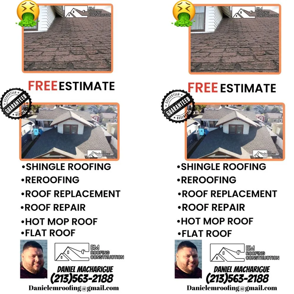 Slide of EM Roofing Construction