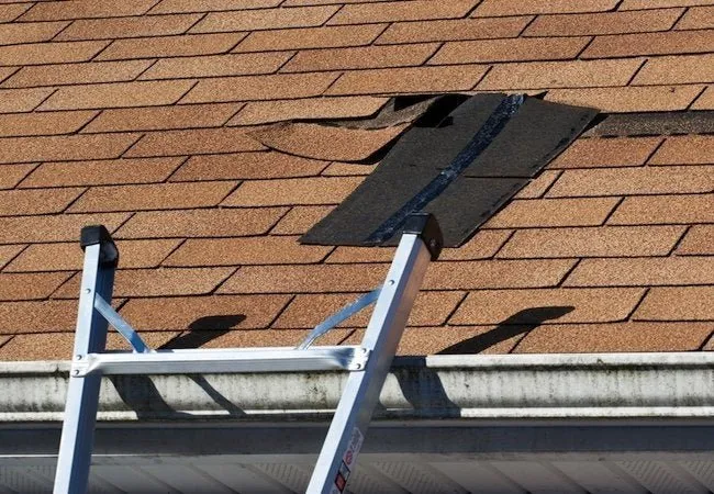Slide of Emergency Roof Patching