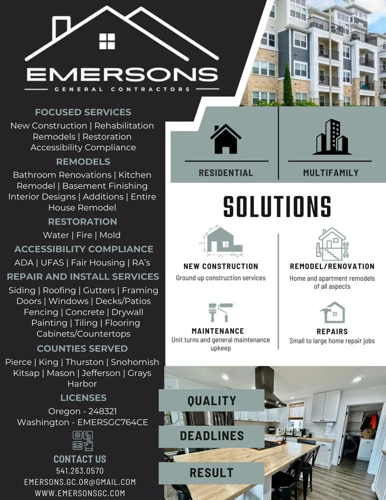 Slide of Emersons General Contractors