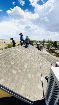 EMG Roofing and Construction Logo