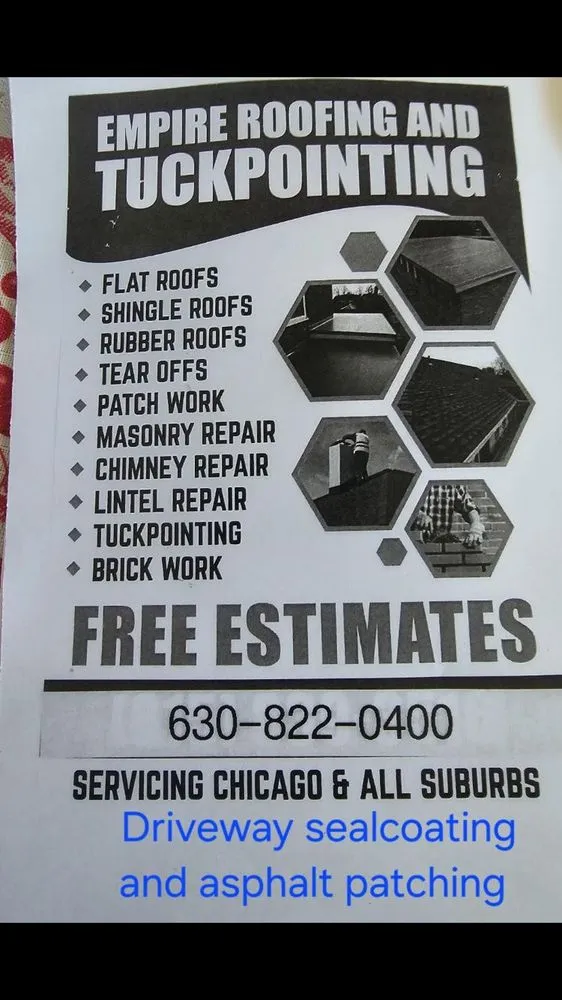 Slide of Empire Roofing and Tuckpointing