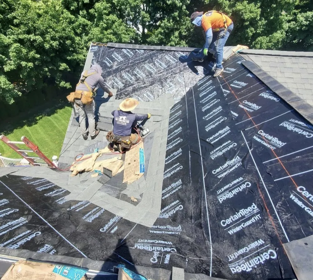 Slide of Empire State Roofing