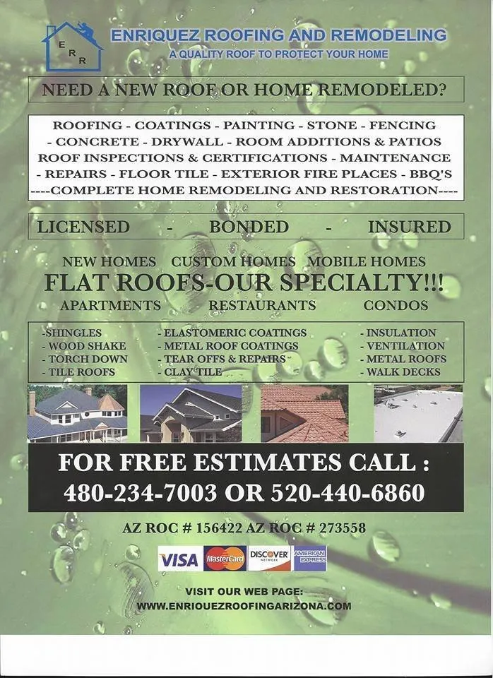 Slide of Enriquez Roofing