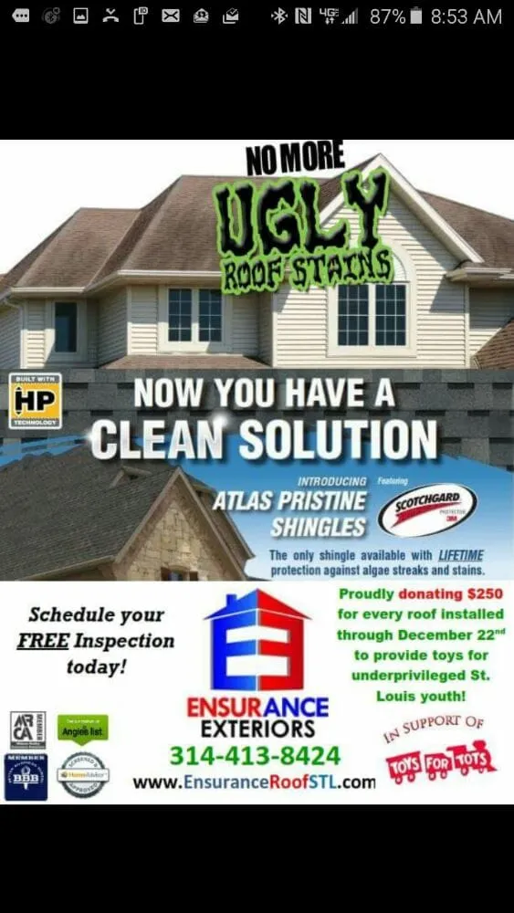 Slide of Ensurance Exteriors