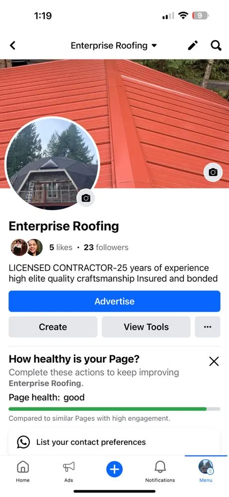 Slide of Enterprise Roofing