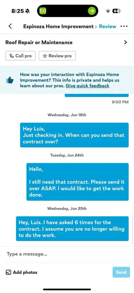 Slide of Espinoza Home Improvement