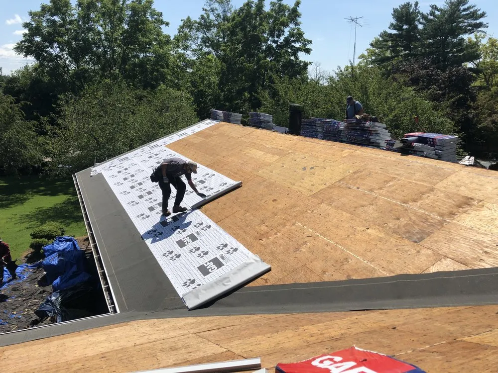 Licensed roof repair for residential properties in Ringoes, NJ by Euro Construction Group