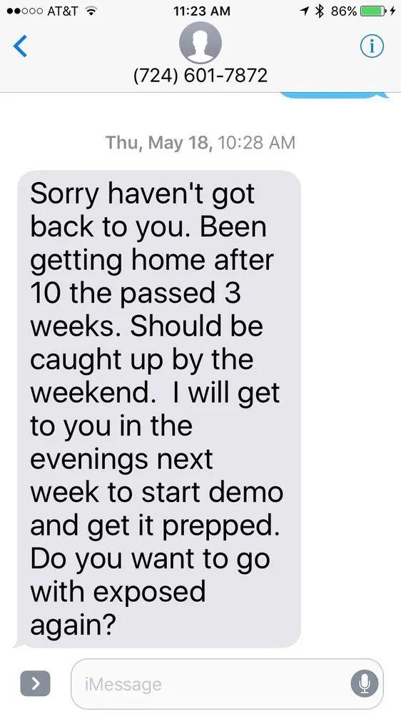 Slide of Evans Construction