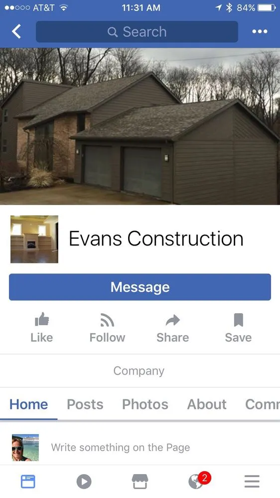 Slide of Evans Construction