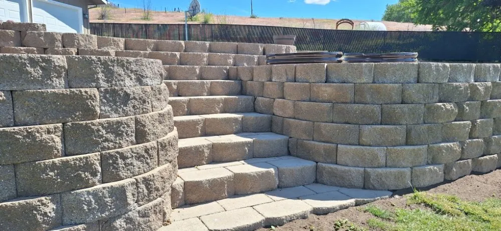 Slide of Evergreen Drives and Masonry