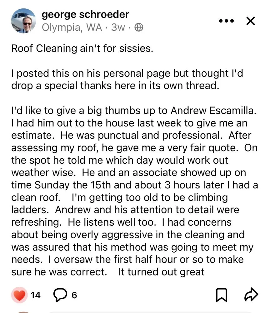 Slide of Evergreen Exterior Cleaning