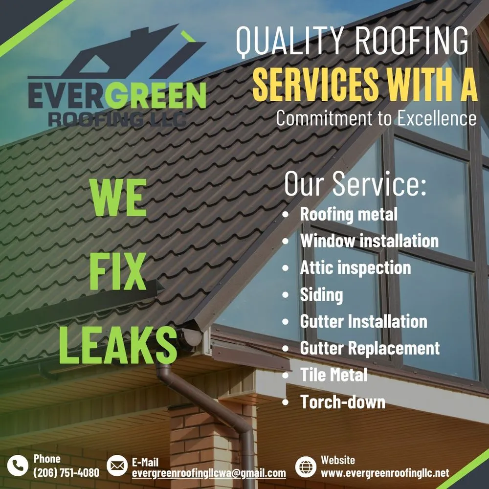 Slide of Evergreen Roofing