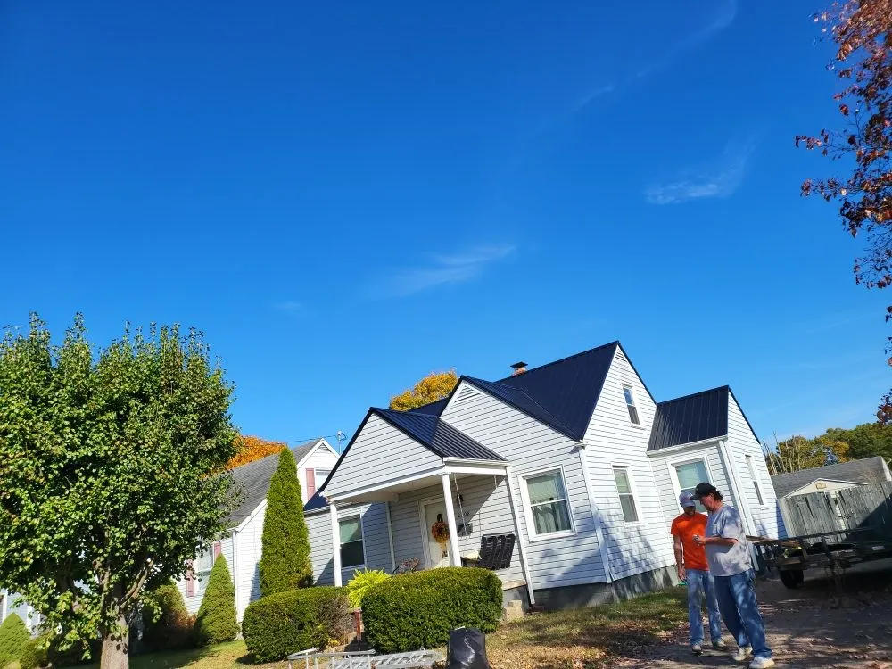 Slide of Ex-Amish Roofing