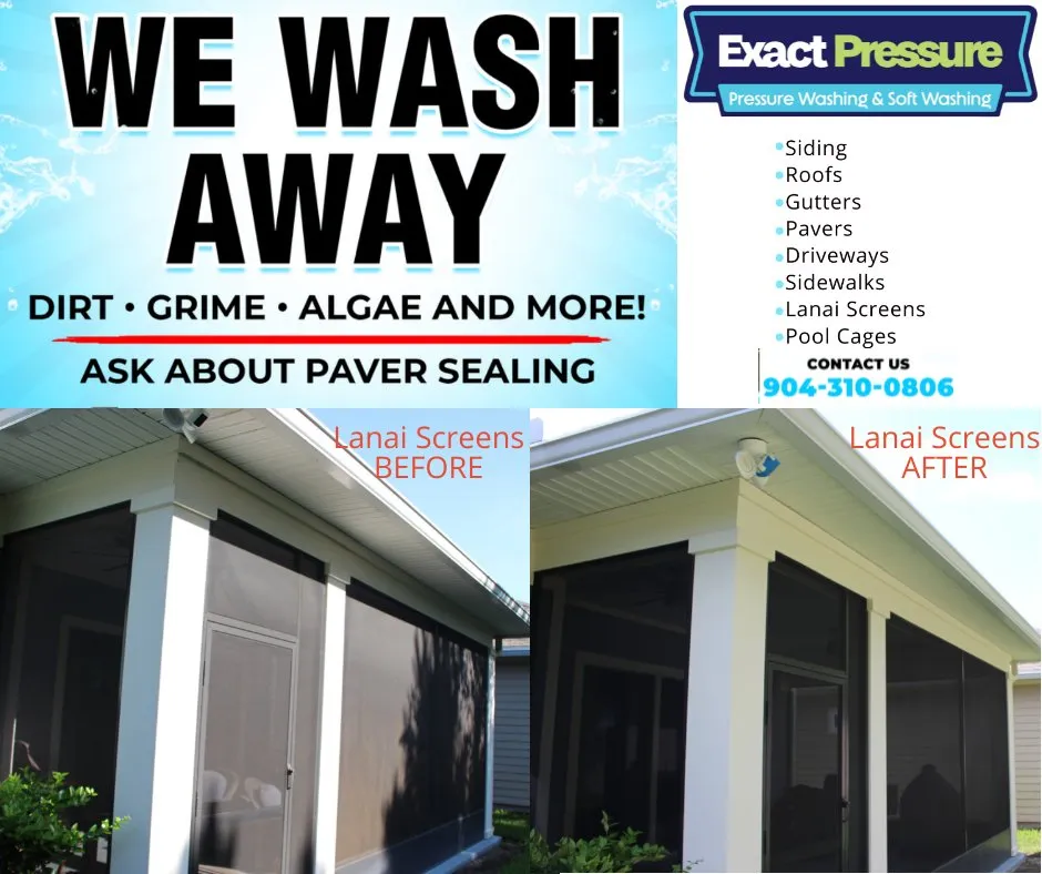 Local roof replacement for residential properties in St. Augustine, FL by Exact Pressure