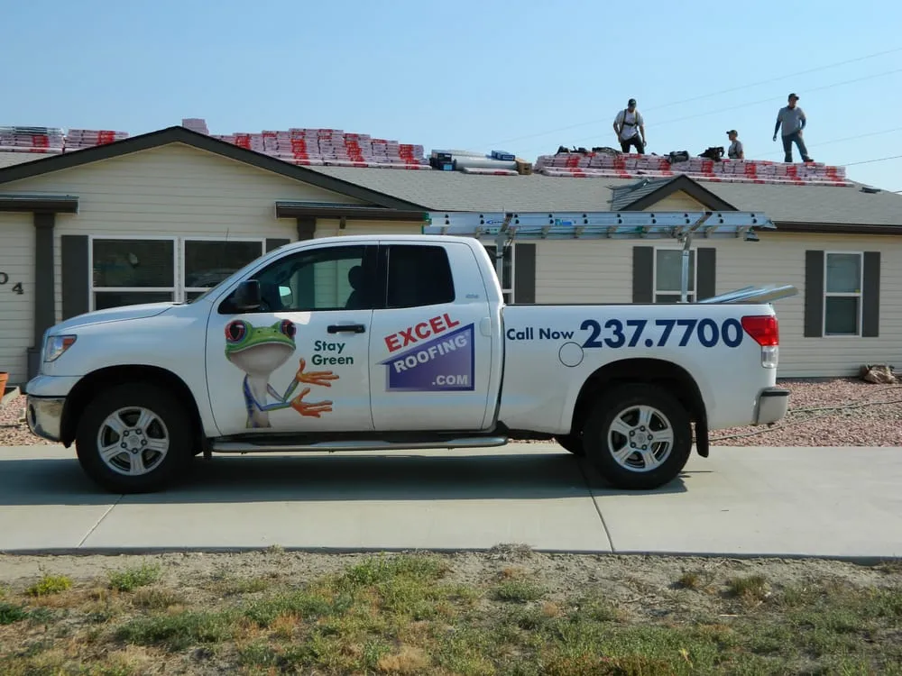 Slide of Excel Roofing