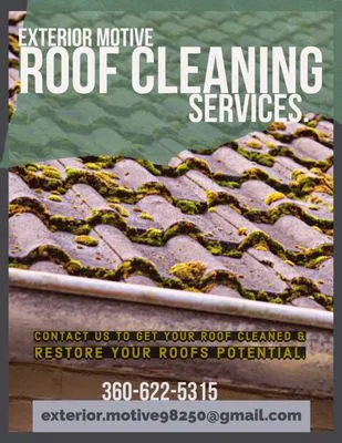 Exterior Motive Roof Cleaning Services