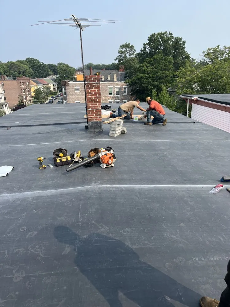Emergency roof installation with free inspection across Charlestown, MA - Exterior Remodelers