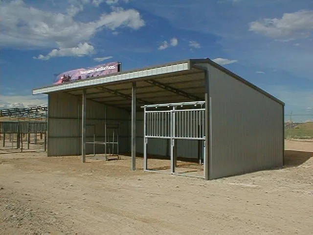 Slide of EZ Shade Steel Buildings