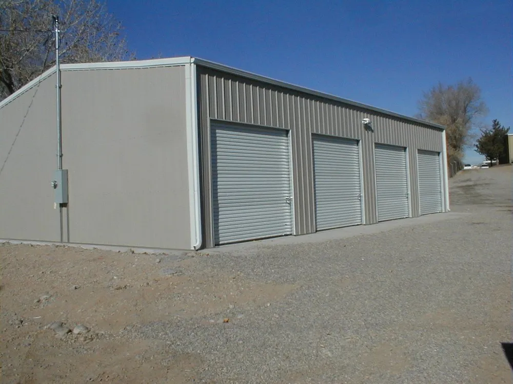 Slide of EZ Shade Steel Buildings