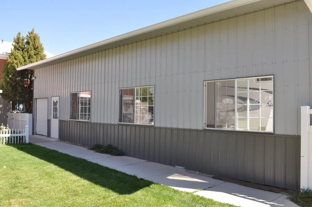 Slide of EZ Shade Steel Buildings