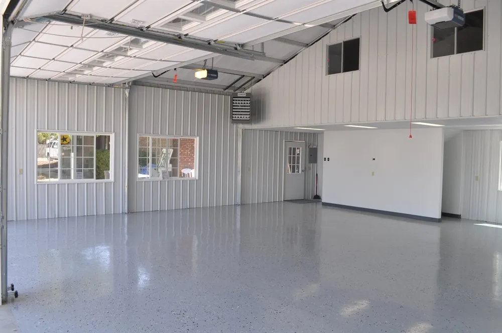 Slide of EZ Shade Steel Buildings