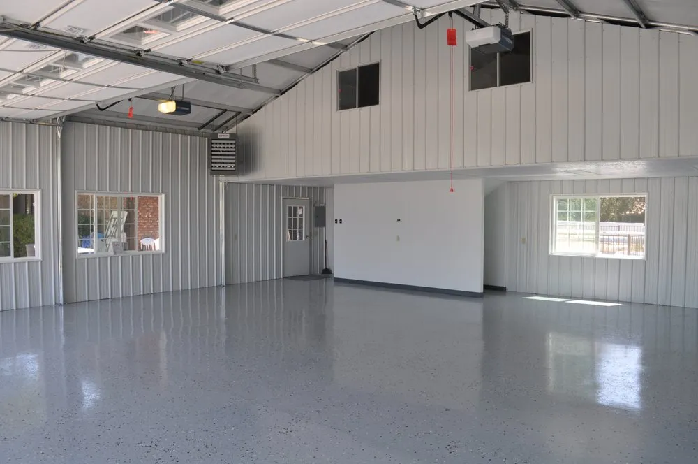 Slide of EZ Shade Steel Buildings