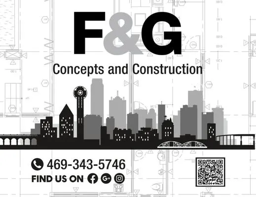 F & G Concepts and Construction Logo