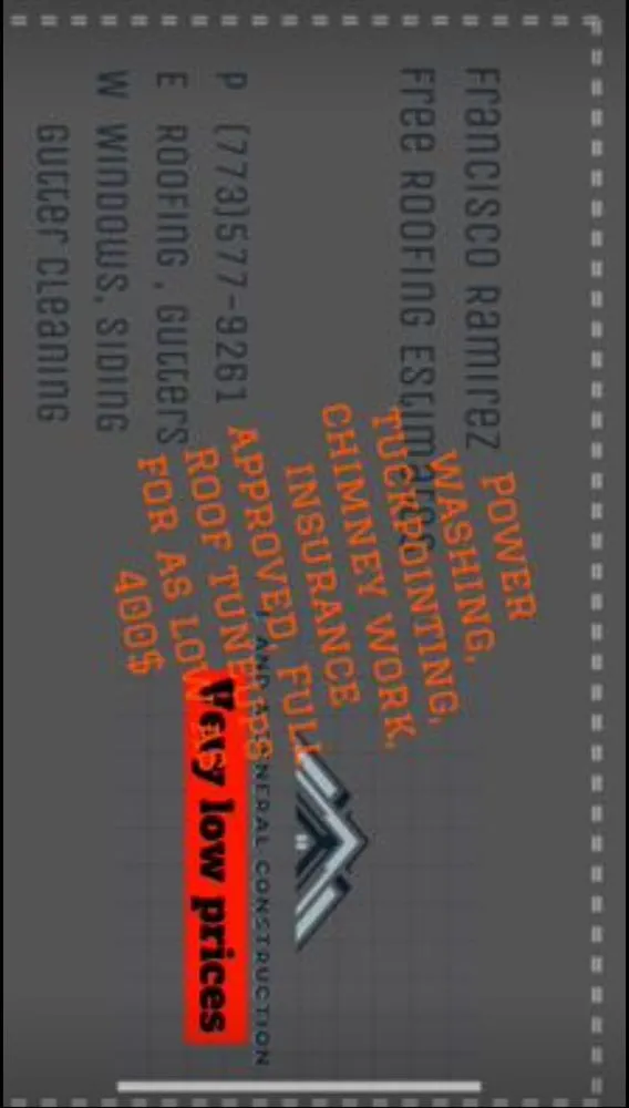 Slide of F and A Roofing