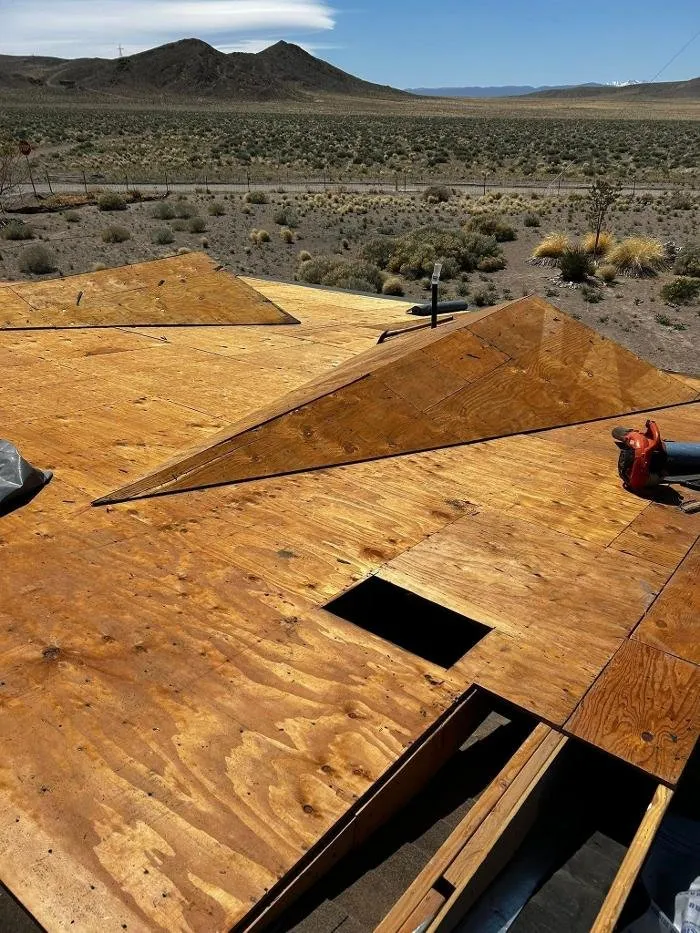 Slide of F E Roofing