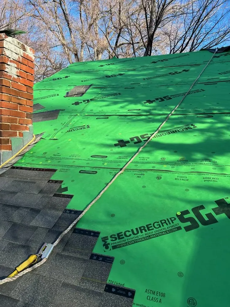 Slide of F E Roofing