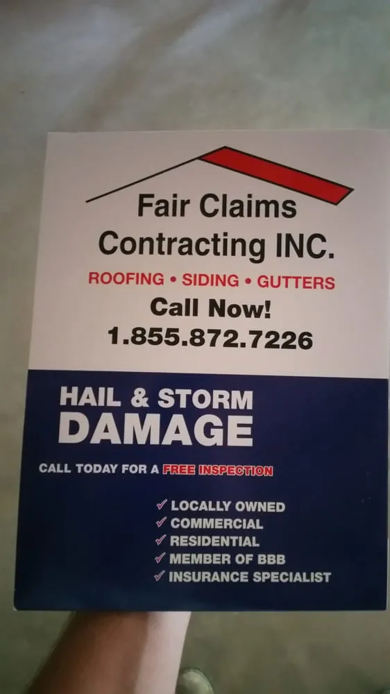 Slide of Fair Claims Contracting