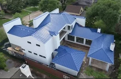 Emergency roof replacement after storm damage in Huffman, TX by Falcon Roofing & Sheet Metal