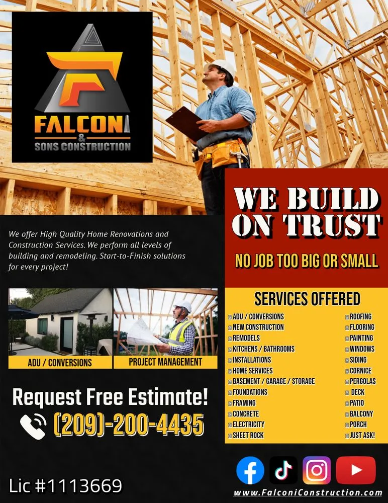 Slide of Falconi & Sons Construction