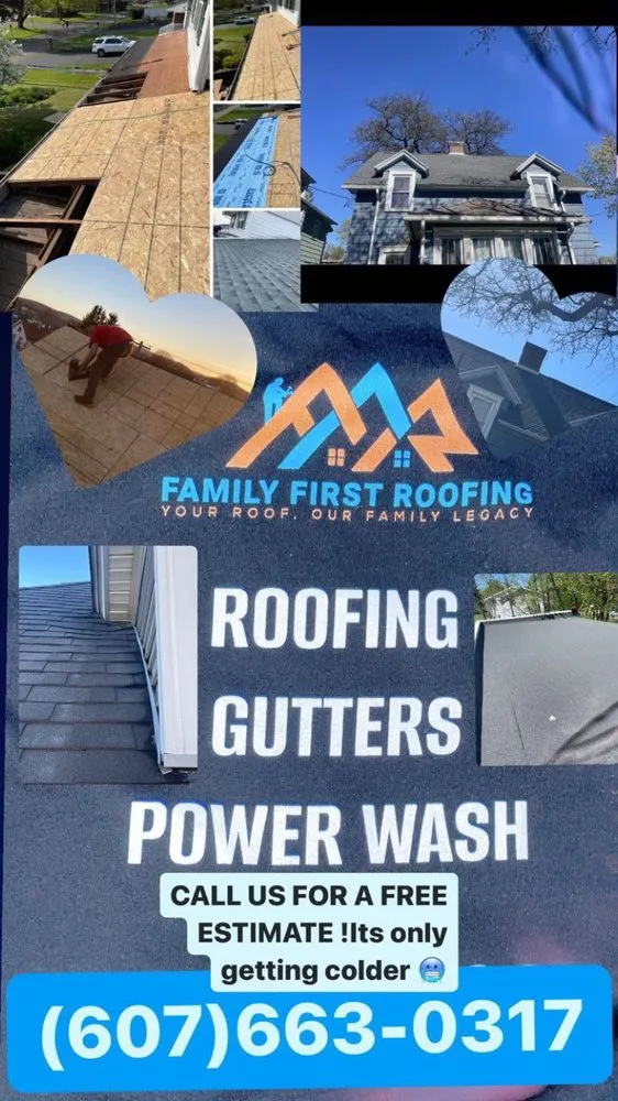 Slide of Family First Roofing