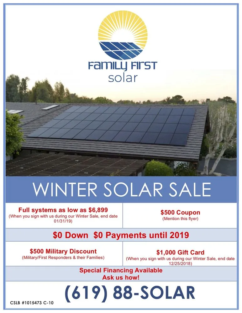 Slide of Family First Solar Electric