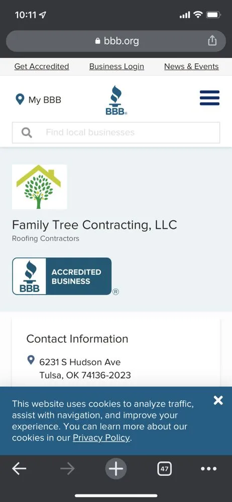 Slide of Family Tree Roofing