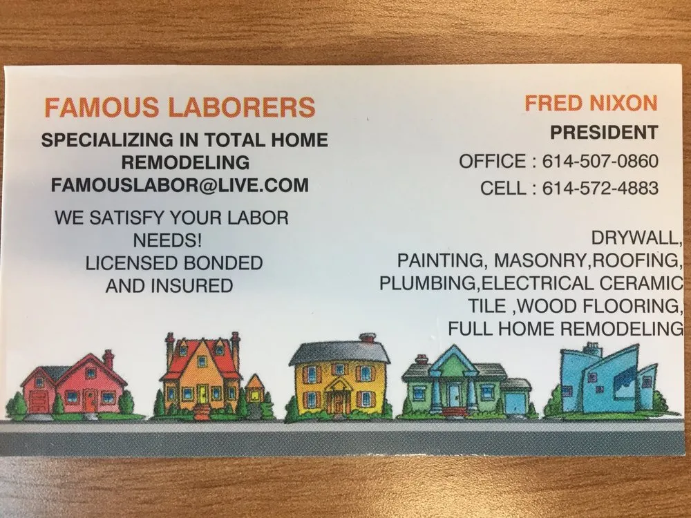 Slide of Famous Laborers