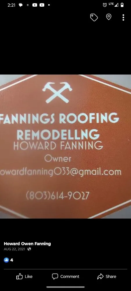 Slide of Fannings Roofing Remodeling
