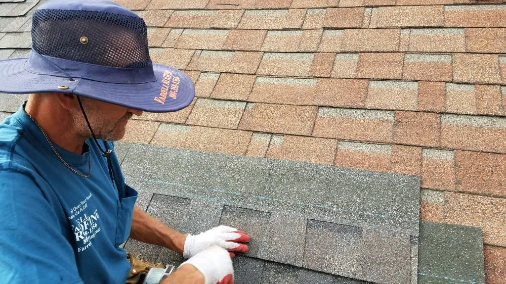 Slide of Farrell's Roofing