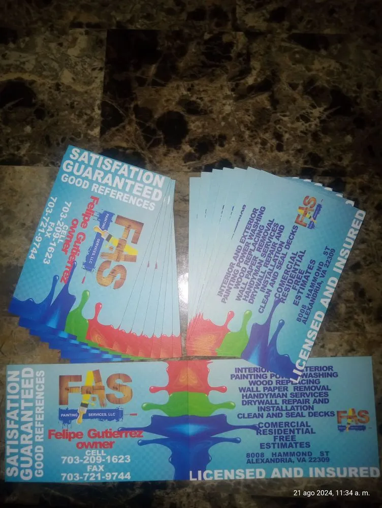 Slide of FAS Painting Services