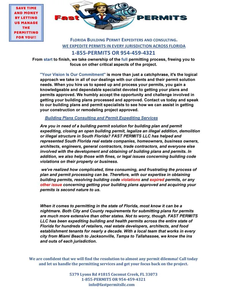 Slide of Fast Permits