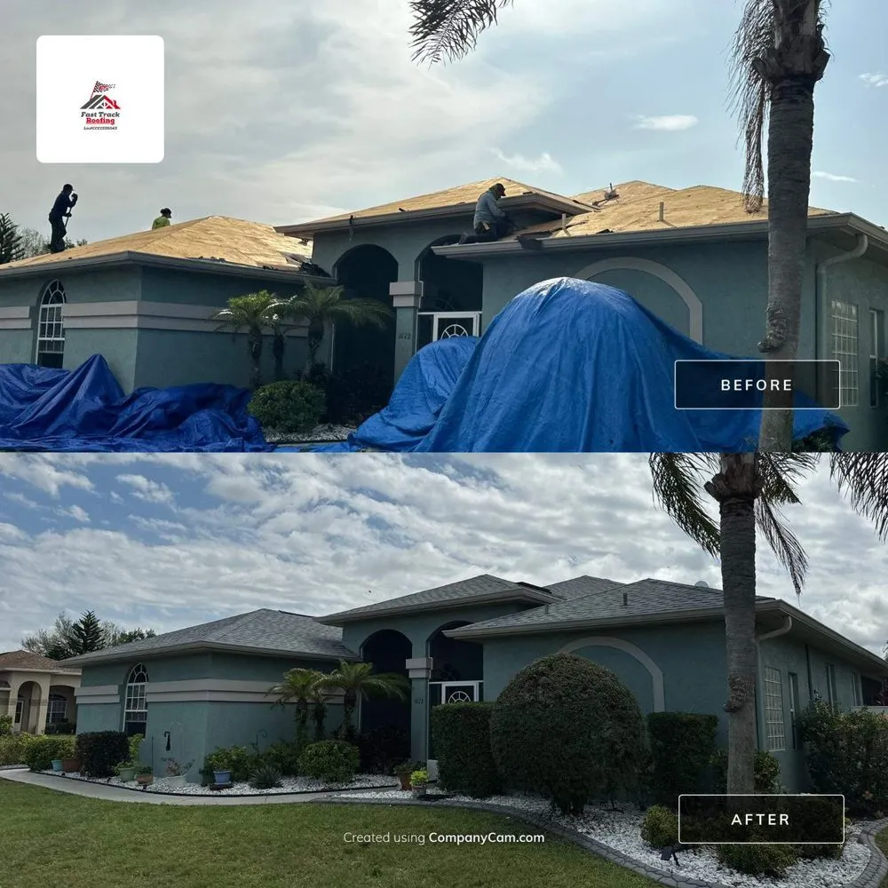 Slide of Fast Track Roofing